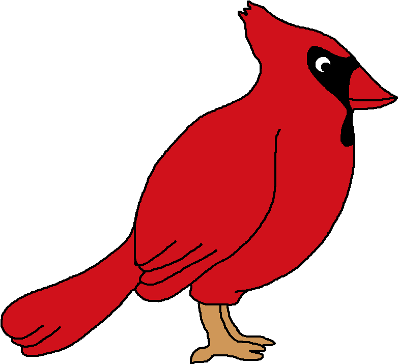 Cardinal Clipart Free - Northern Cardinal Clip Art - Png Download (789x730), Png Download