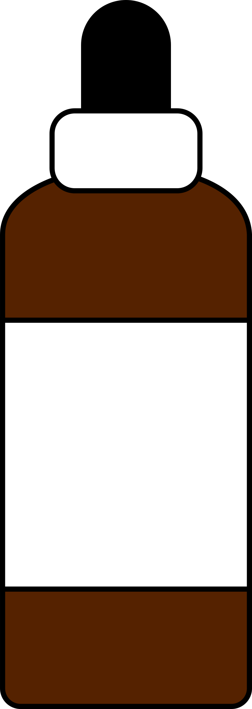 Oil Clipart Dropper - Oil Dropper Bottle Clip Art - Png Download (855x2400), Png Download