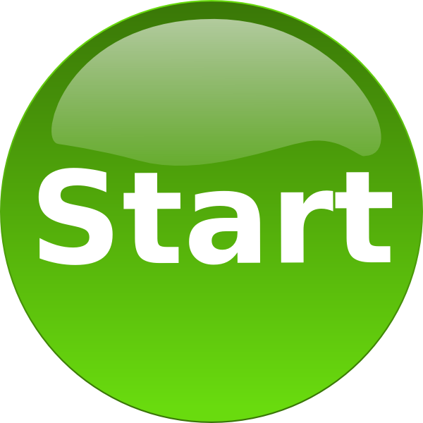 Another Green Start Button Clip Art At Clker Com Vector - Green Start Button Png Transparent Png (600x600), Png Download
