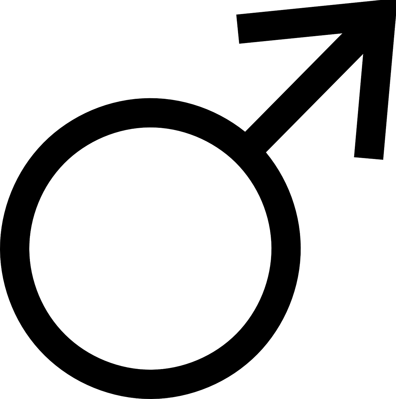 Male Symbol Clipart - Png Download (594x598), Png Download