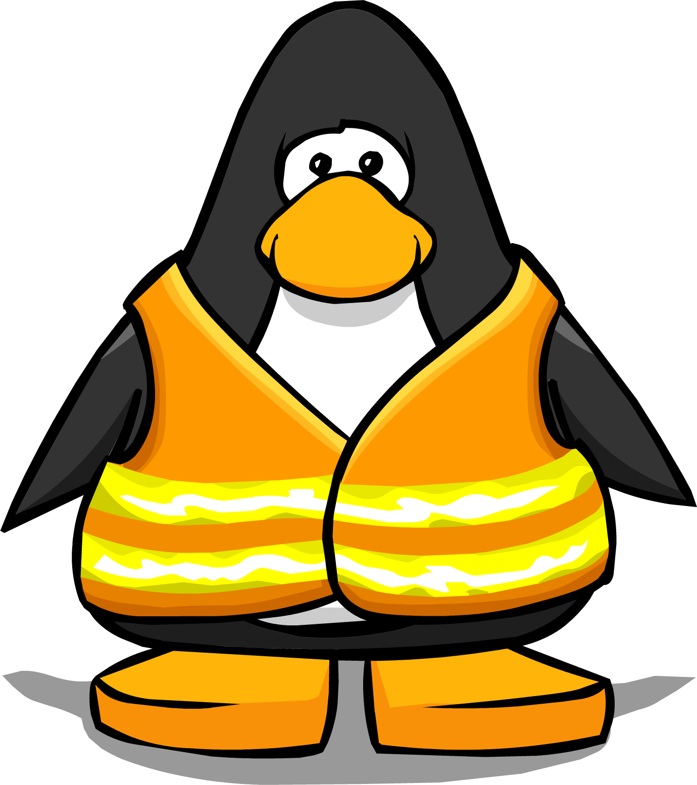 Mining Clipart Animated - Club Penguin Safety Vest - Png Download (1380x1554), Png Download