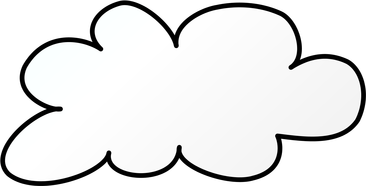 Cloud Outline Clipart (1488x837), Png Download