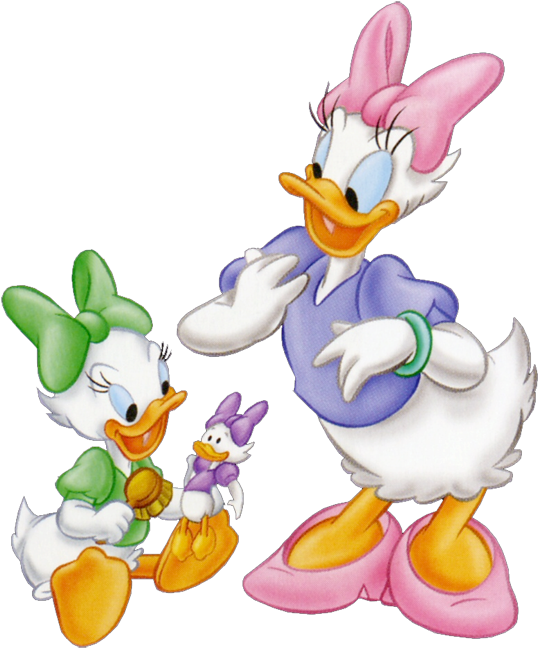 Daisy Duck Clipart - Daisy Disney Baby Png Transparent Png (576x676), Png Download