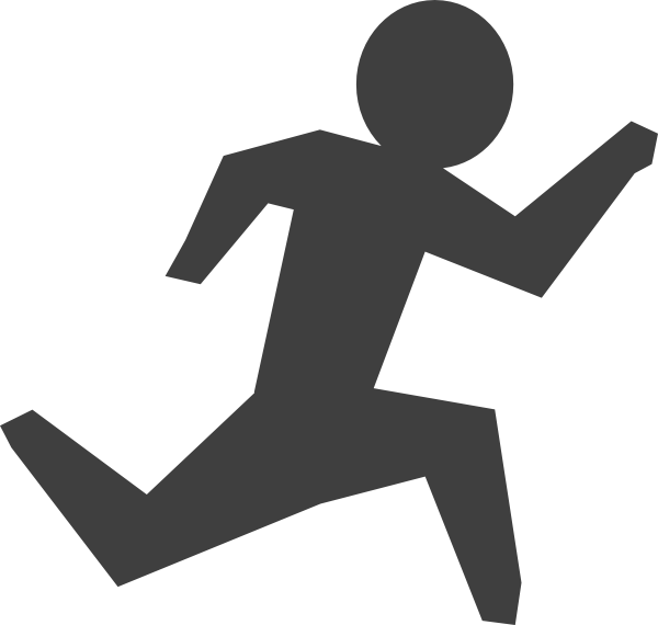 Person Running Clipart - Png Download (600x570), Png Download