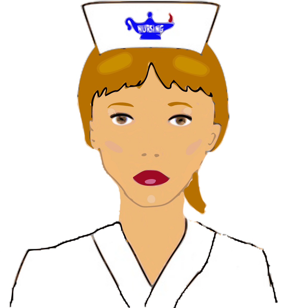 Profession Clip Art Download - Nurse Cartoon Transparent Background - Png Download (712x800), Png Download