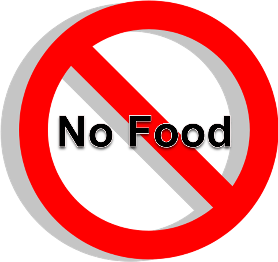 No Food - Clipart Best - Mall Signs And Symbols - Png Download (977x977), Png Download