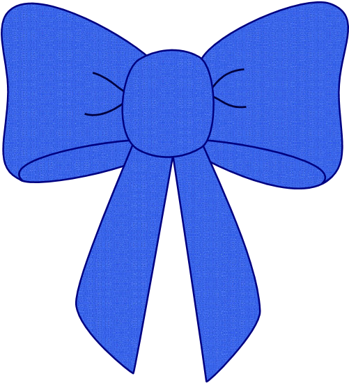 Bluebow Clip Art - Blue Bows - Png Download (600x600), Png Download