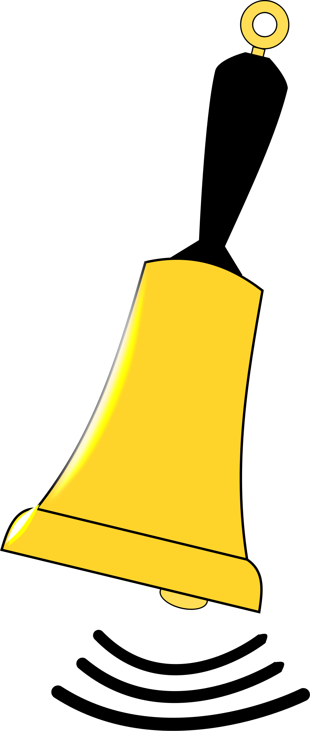 Clipart Bell - Ringing Bell Clip Art - Png Download (1018x2400), Png Download