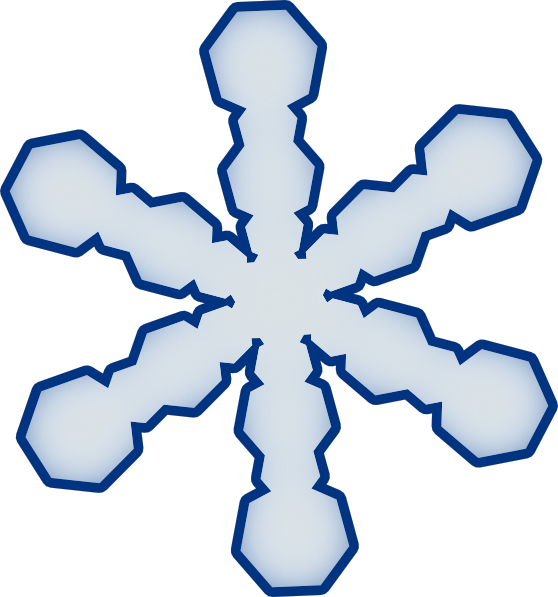 Snowflake Clipart - Snowflake Do A Dot - Png Download (558x597), Png Download