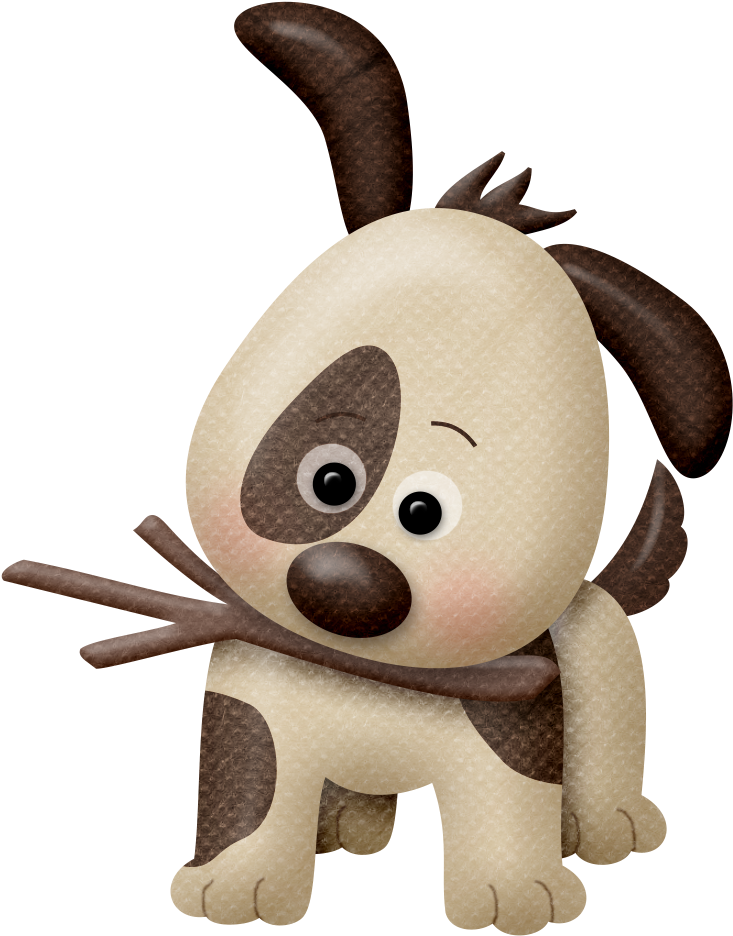 Lliella Bsday Doggie2 - Desenho Cachorrinho Fofo Png Clipart (750x990), Png Download