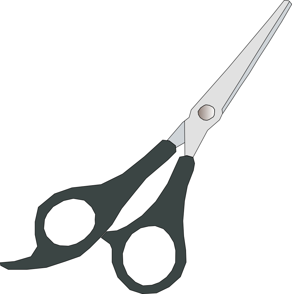 Hairdresser Scissors Clip Art - Hair Scissors Clip Art - Png Download (594x599), Png Download