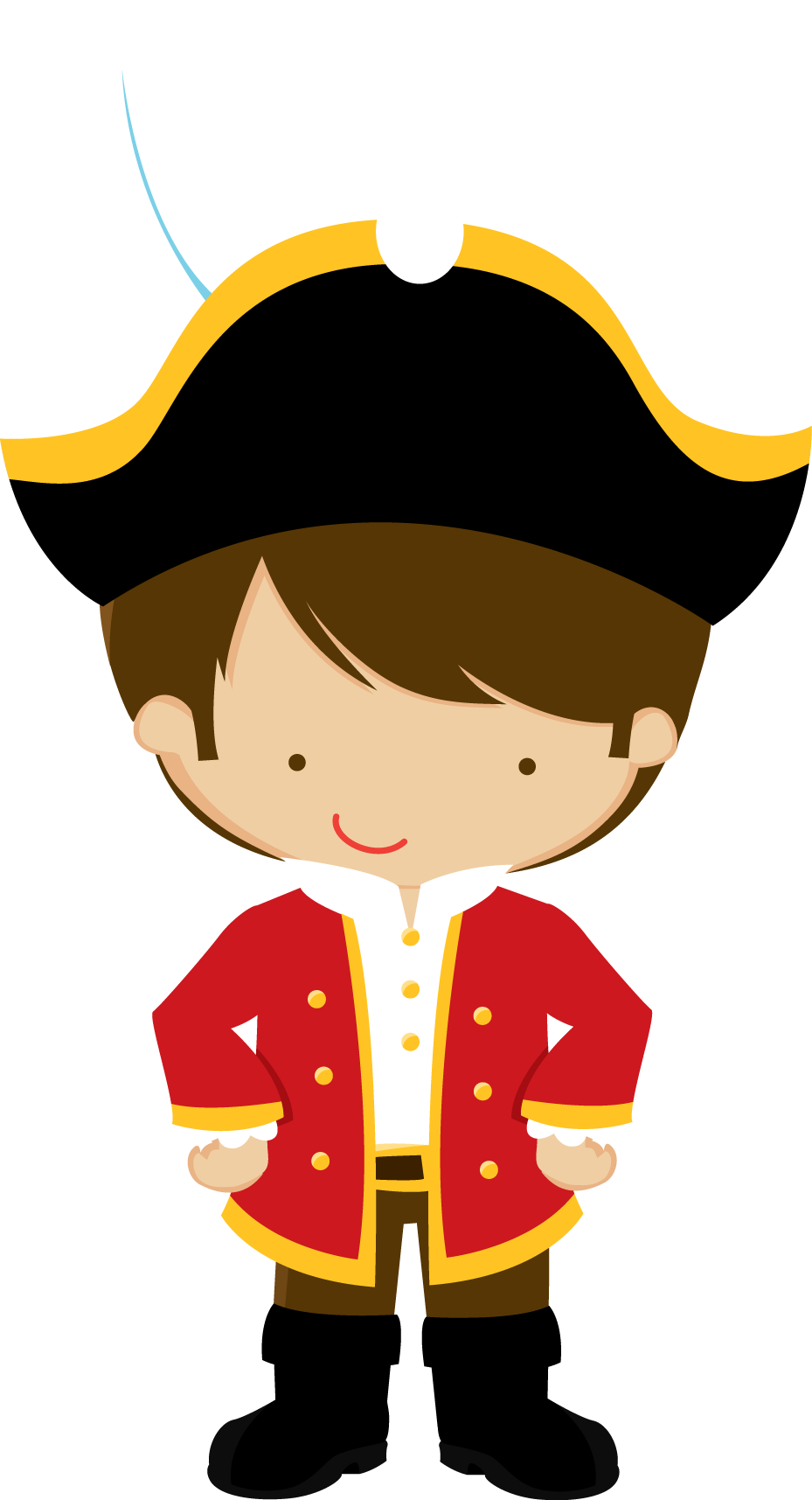 Capitan Pirata Guerreros Cumple Infantil Pinterest - Pirata Infantil Png Clipart (929x1715), Png Download