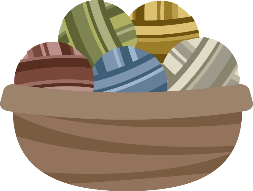 Crochet Clipart Knitting Basket - Dinghy - Png Download (825x623), Png Download