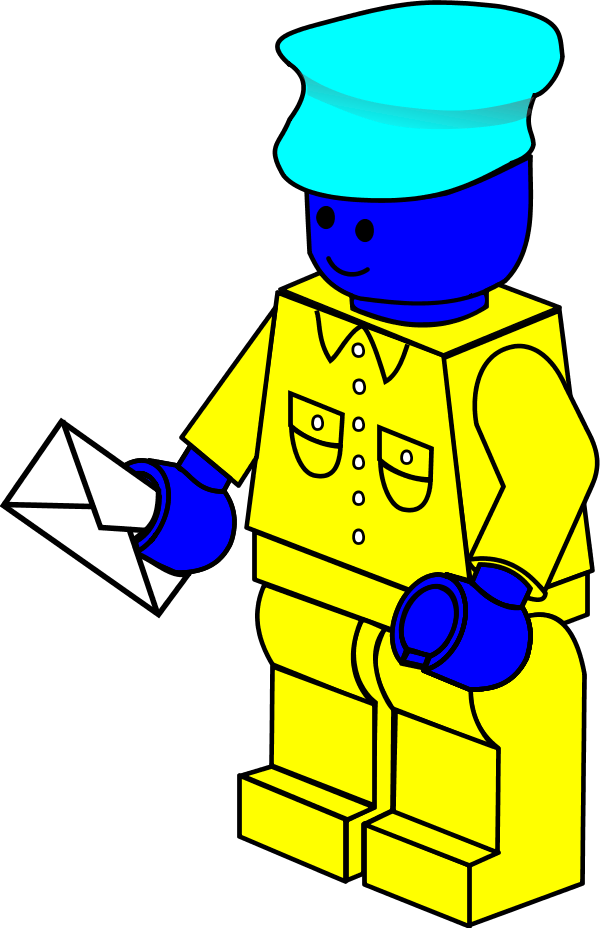 Postman Pictures - Lego Coloring Pages Clipart (600x928), Png Download