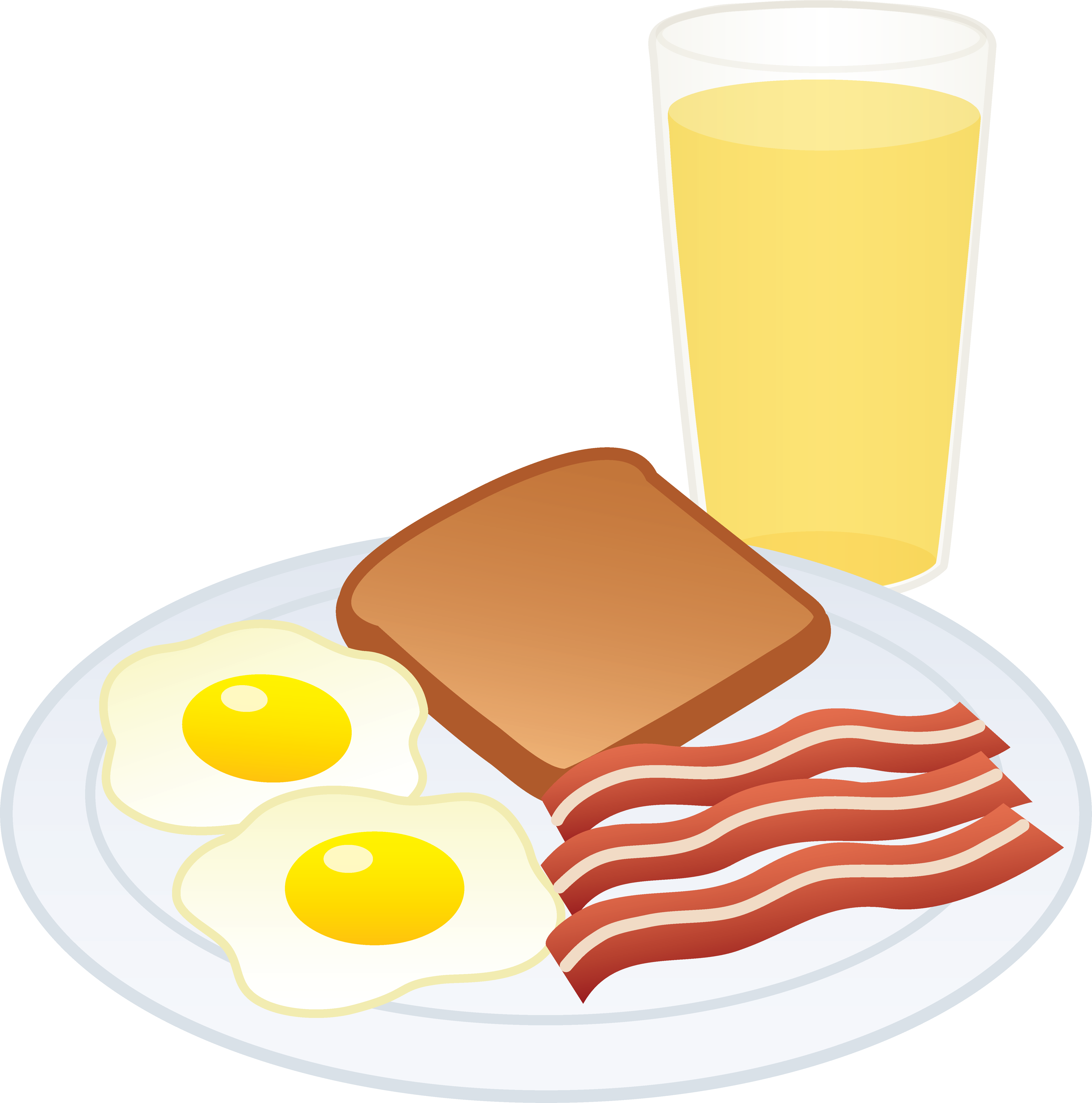 Breakfast Clipart 4 Breakfast Clip Art Free 2 Clipartcow - Breakfast Clipart Png Transparent Png (5350x5406), Png Download