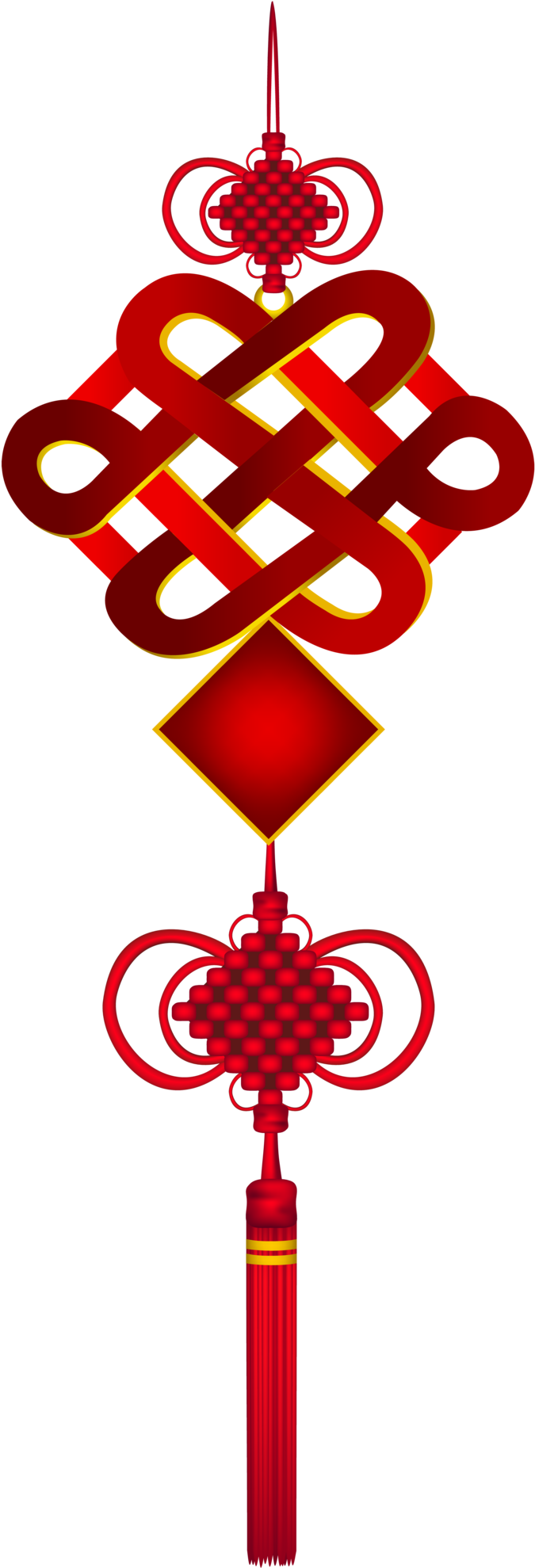 Chinese Hanging Ornamen Png Clip Art - 中国结 Png Transparent Png (700x2000), Png Download