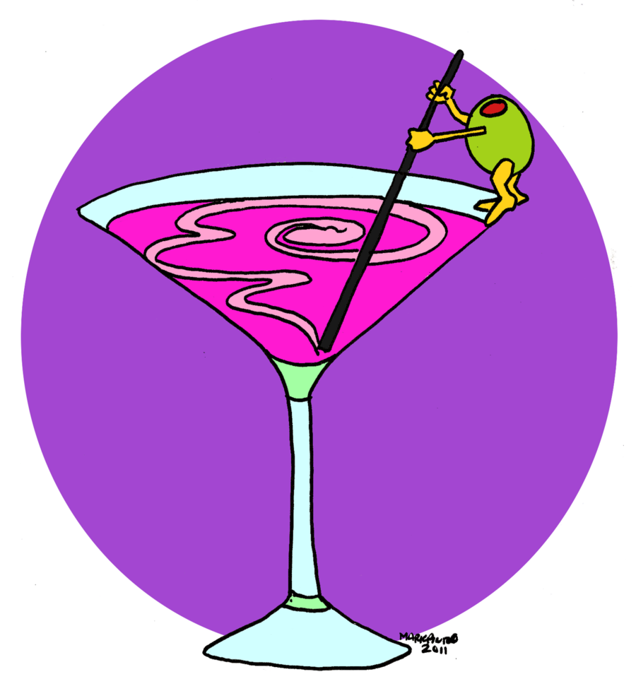 Martini Glass Clipart Martini Pink Lady Cocktail Garnish - Martini Glass - Png Download (900x961), Png Download
