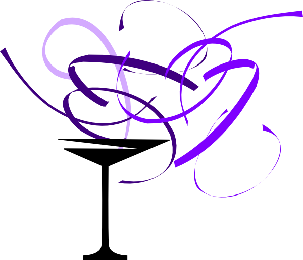Martini Clipart Purple Cocktail - Purple Haze 2 Clipart - Png Download (600x516), Png Download