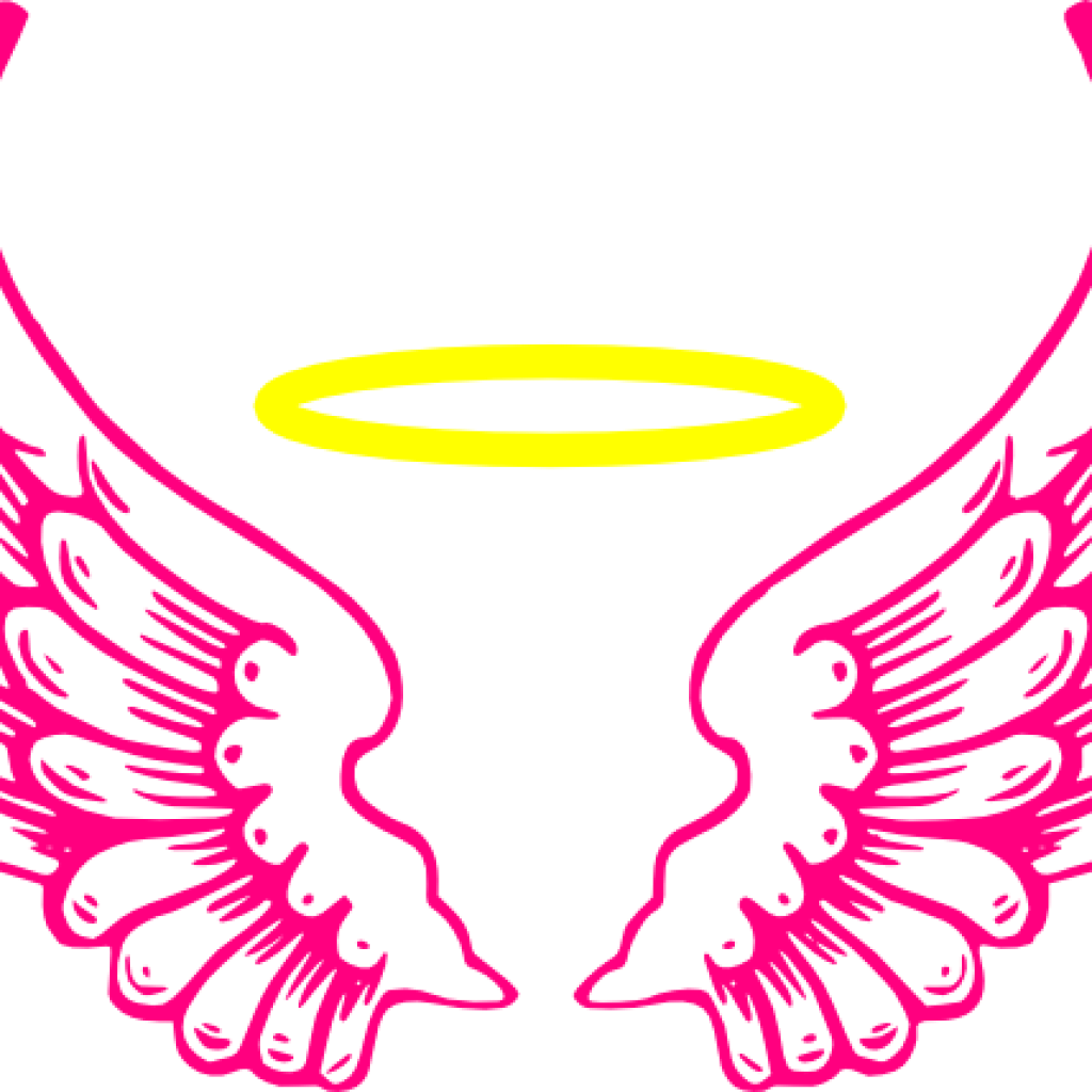 Download Simple Wing Outline Clipart Drawing Clip Art - Angel Wings Ico - Png Download (900x900), Png Download