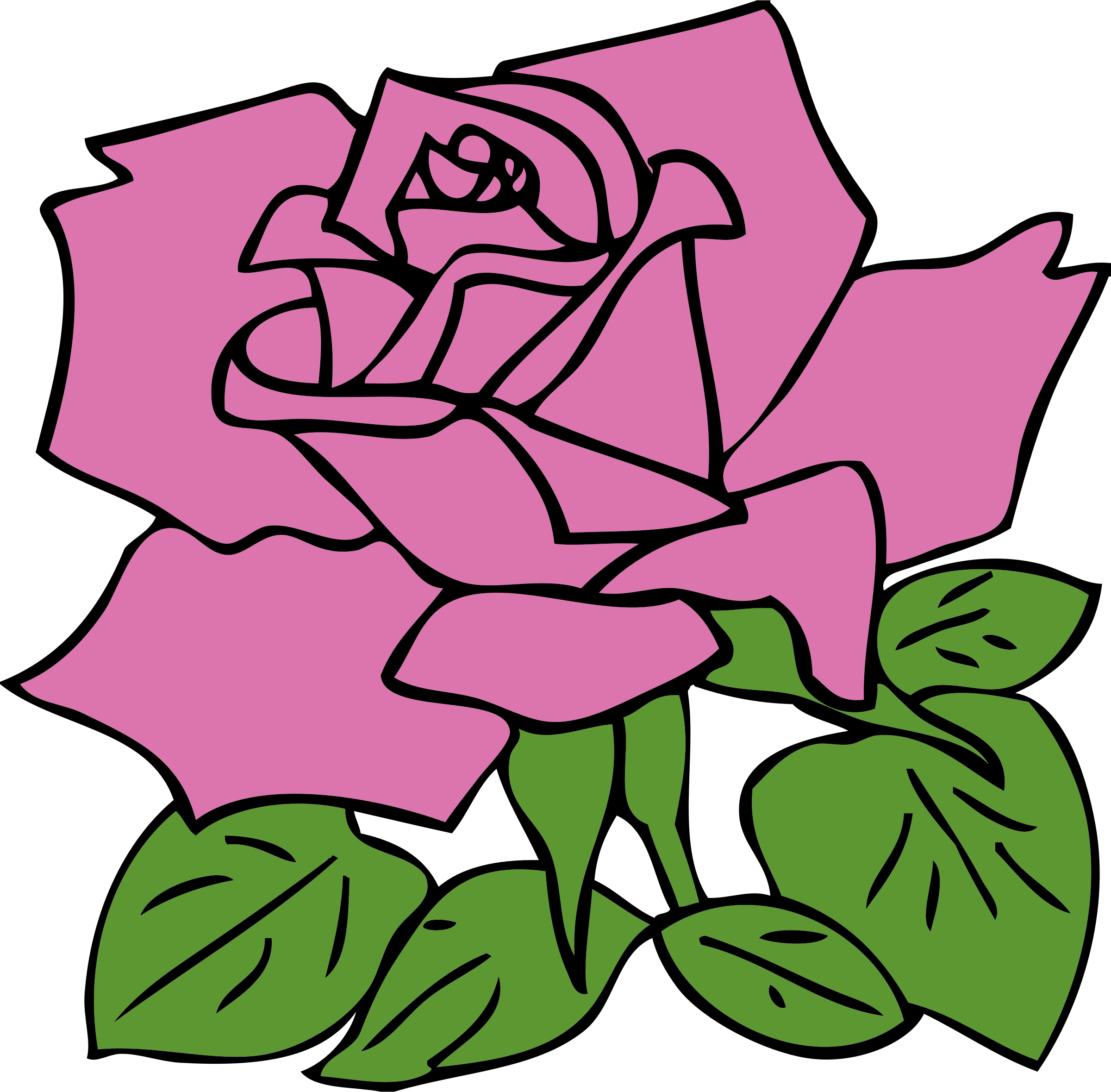 Romance Clipart - Rose Clip Art - Png Download (600x589), Png Download