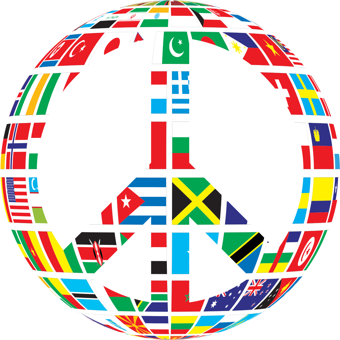 Global Clipart Free For Download - Global Peace - Png Download (774x776), Png Download
