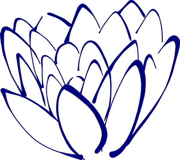 Blue Lotus Images Stock Photos Clipart Free Clip Art - Blue Flowers Clip Art Png Transparent Png (600x535), Png Download
