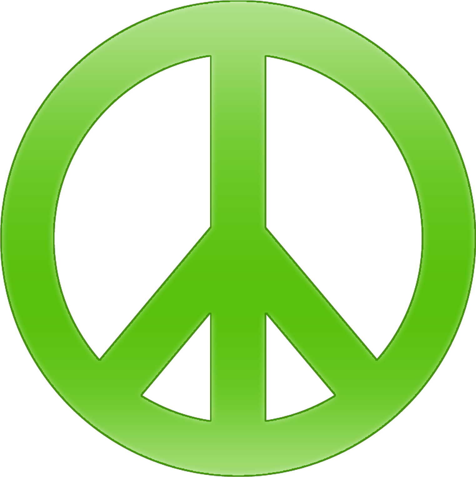 Peace Sign Template - Orange Peace Sign Clipart (1600x1600), Png Download