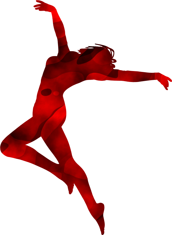 Clipart - Dancing Silhouette - Png Download (581x794), Png Download