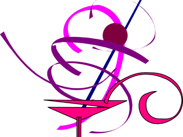 Martini Clipart Woman Drinking Cocktail - Clip Art Pink Cocktail - Png Download (640x480), Png Download