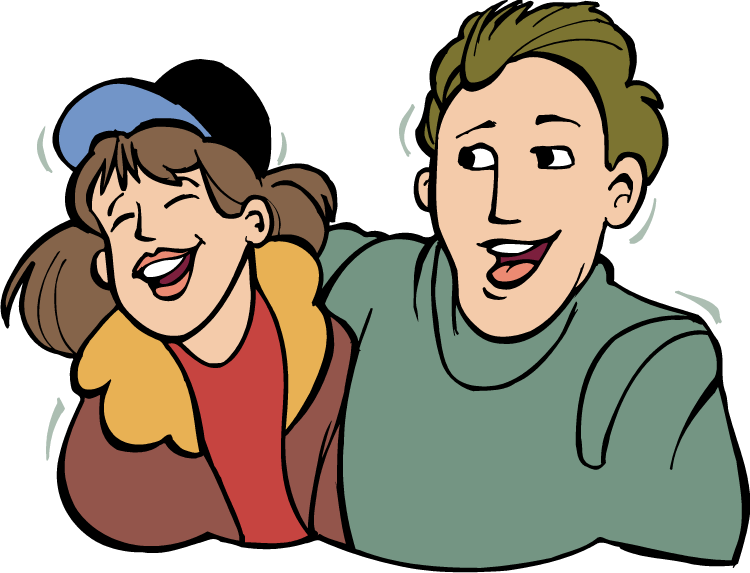 Laughing Laughter Clip Art Free Clipart Images - Laughing Girl Cartoon Png Transparent Png (750x573), Png Download