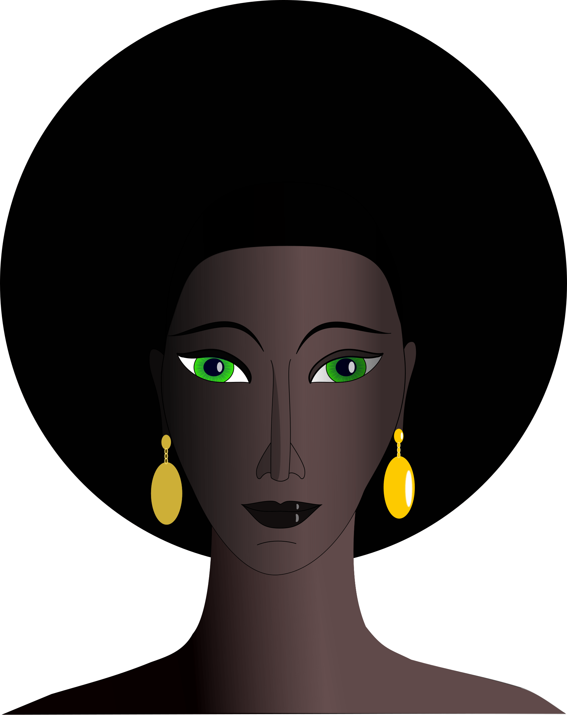 Download Pretty Black Woman Clipart Clip Art - Desenhos De Mulheres Negras - Png Download (634x800), Png Download