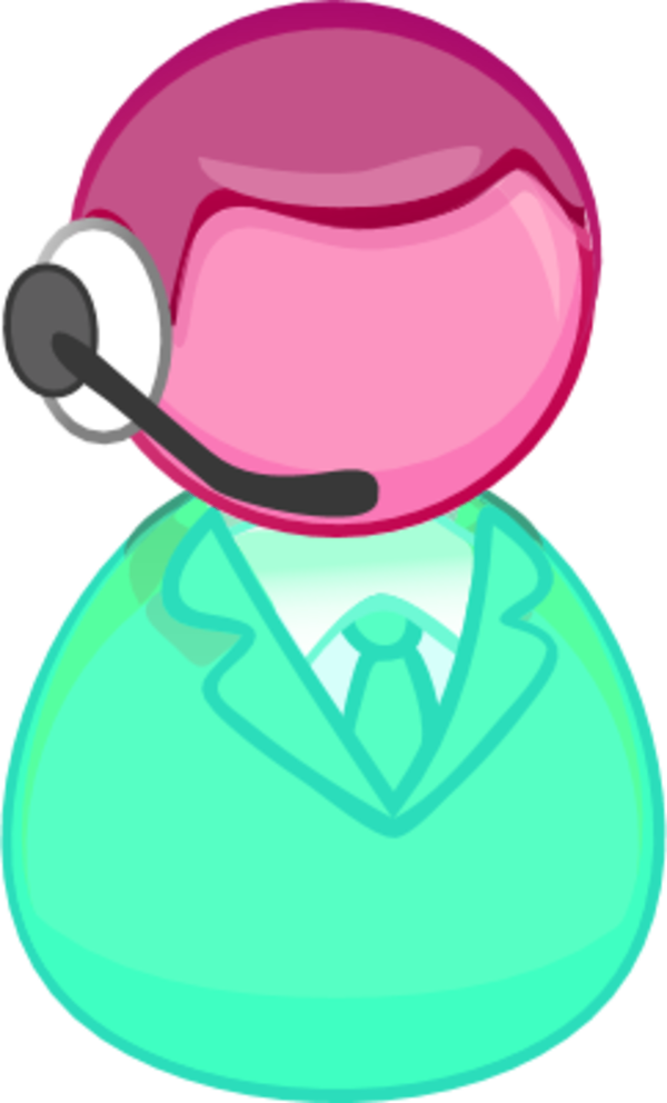 Phone Call Clip Art - Animated Customer Service Representative - Png Download (600x992), Png Download