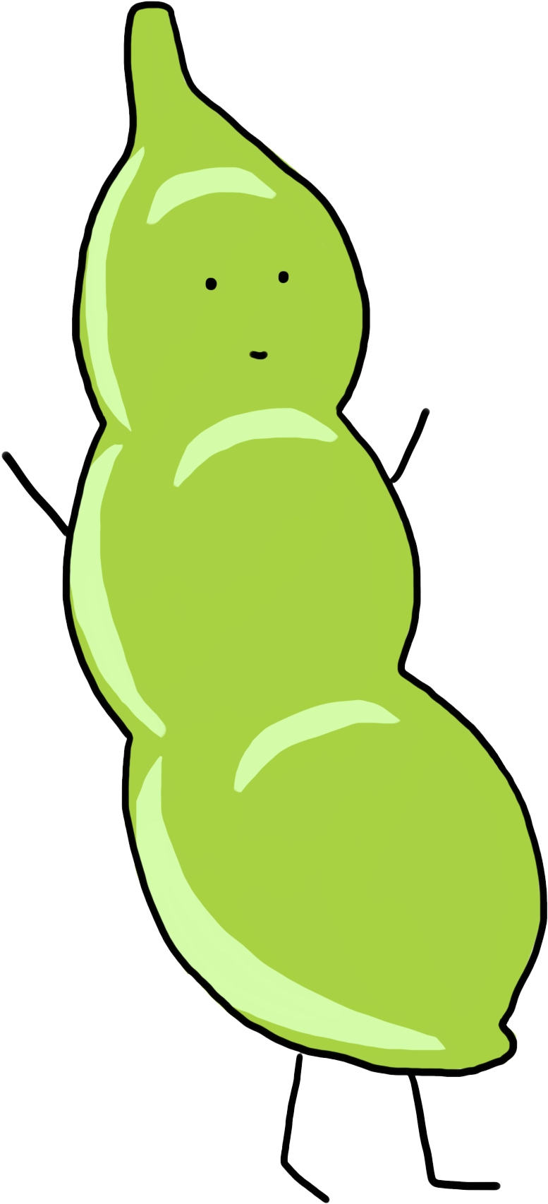 Peas Drawing Cute Clipart Free Download - Cartoon - Png Download (1966x1966), Png Download
