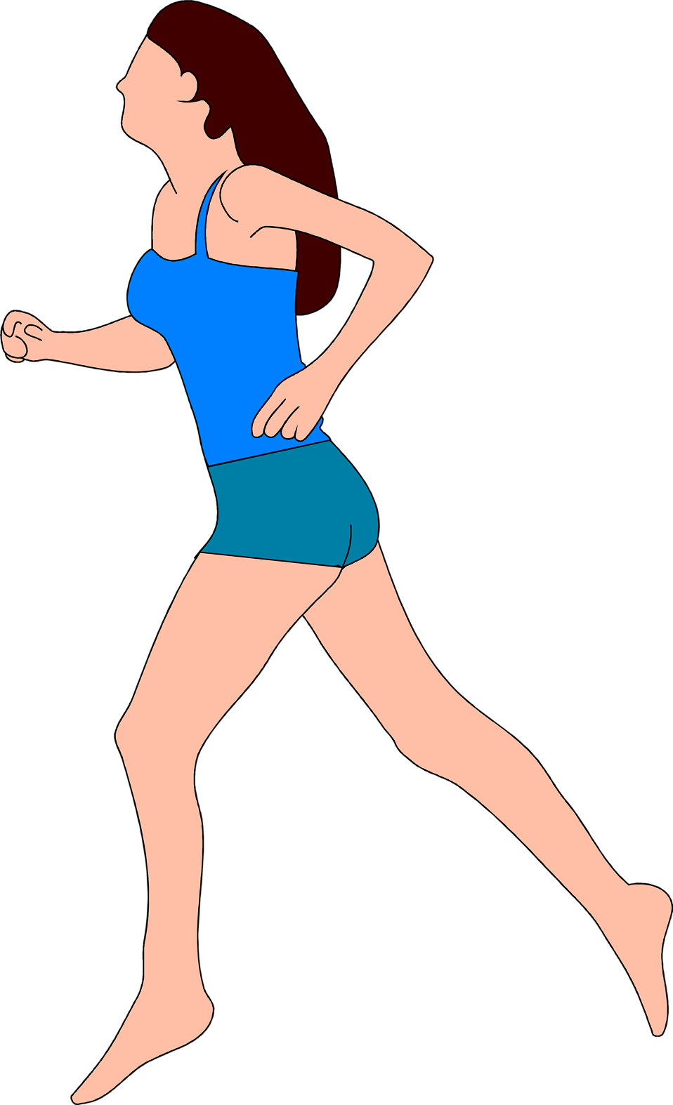 19 Women Running Image Free Huge Freebie Download For - Clipart Girl Running Gif - Png Download (958x1574), Png Download