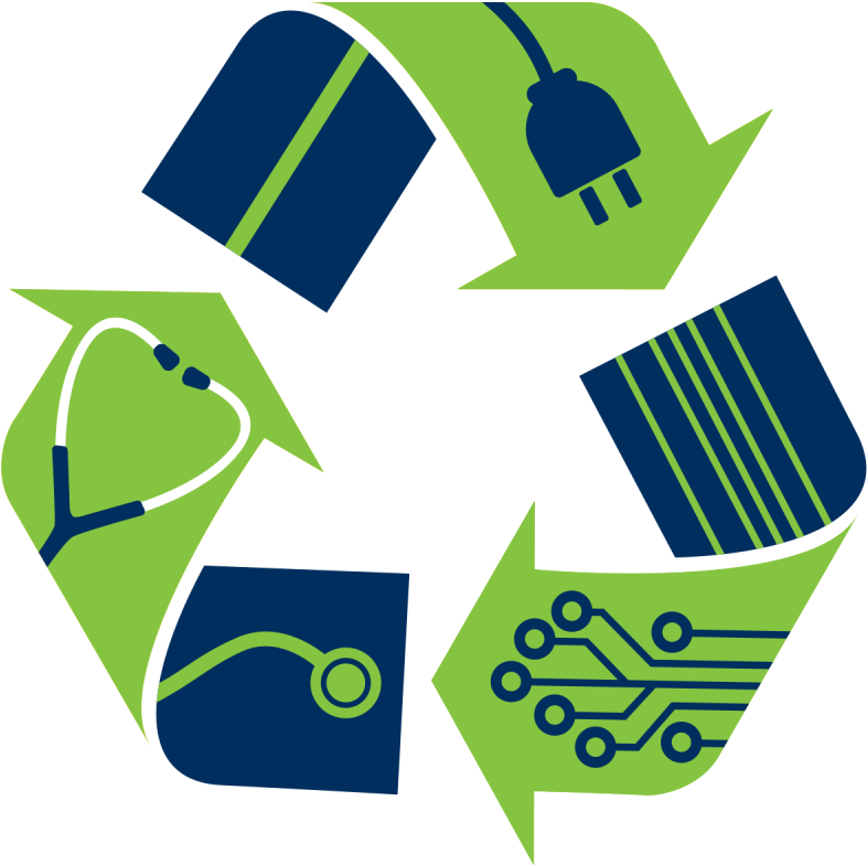 Electronic Waste Recycling Logo Electronic Waste Recycling - Recycling E Waste Transparent Clipart (800x800), Png Download
