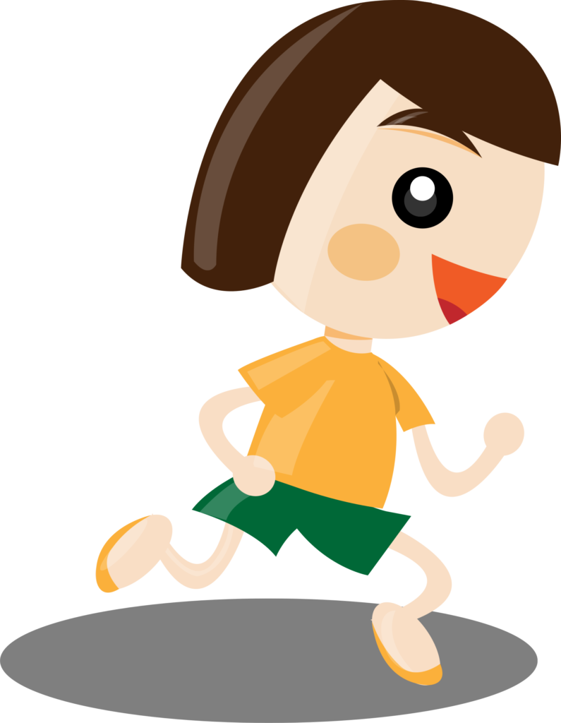 Girl - Girl Running Clipart Png Transparent Png (698x900), Png Download