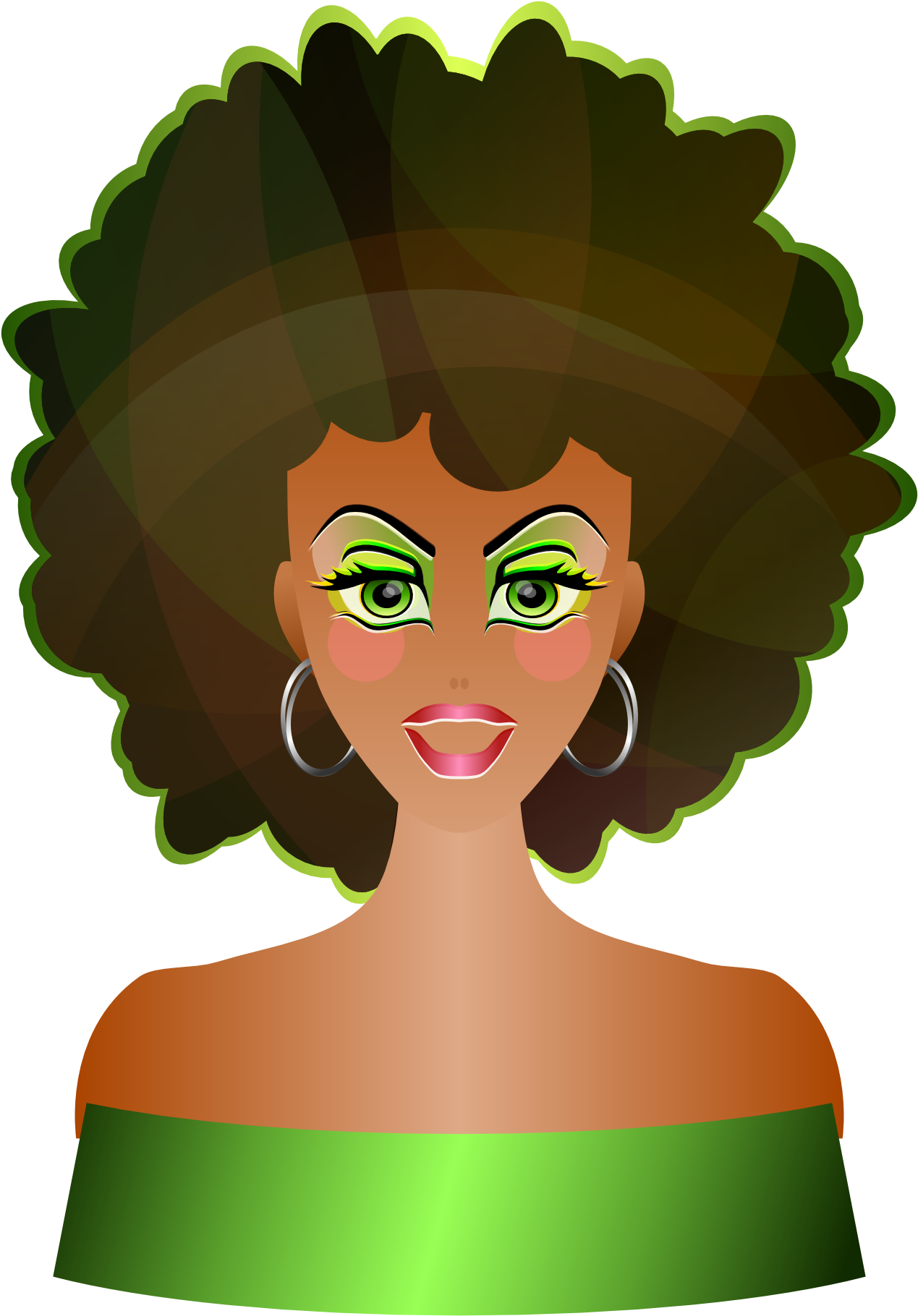 Woman Natural Hair Clipart Full Size Clipart 27584 Pinclipart