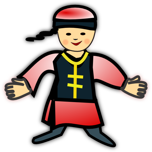 Chinese Boy Clipart - Png Download (600x600), Png Download