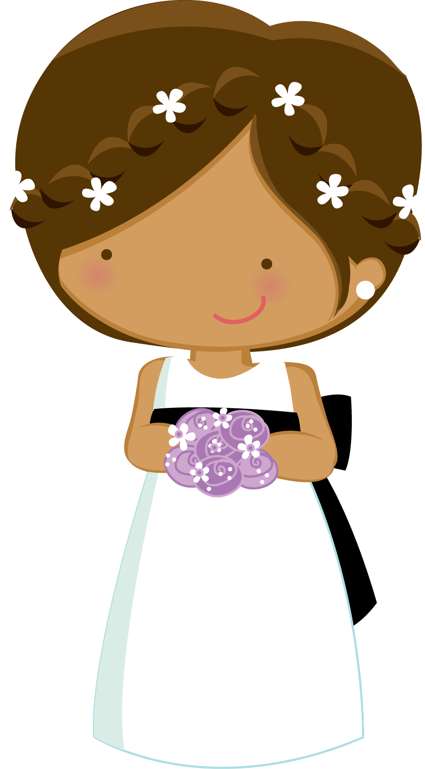Download Casamento E Namorados - Daminha De Honra Desenho Clipart