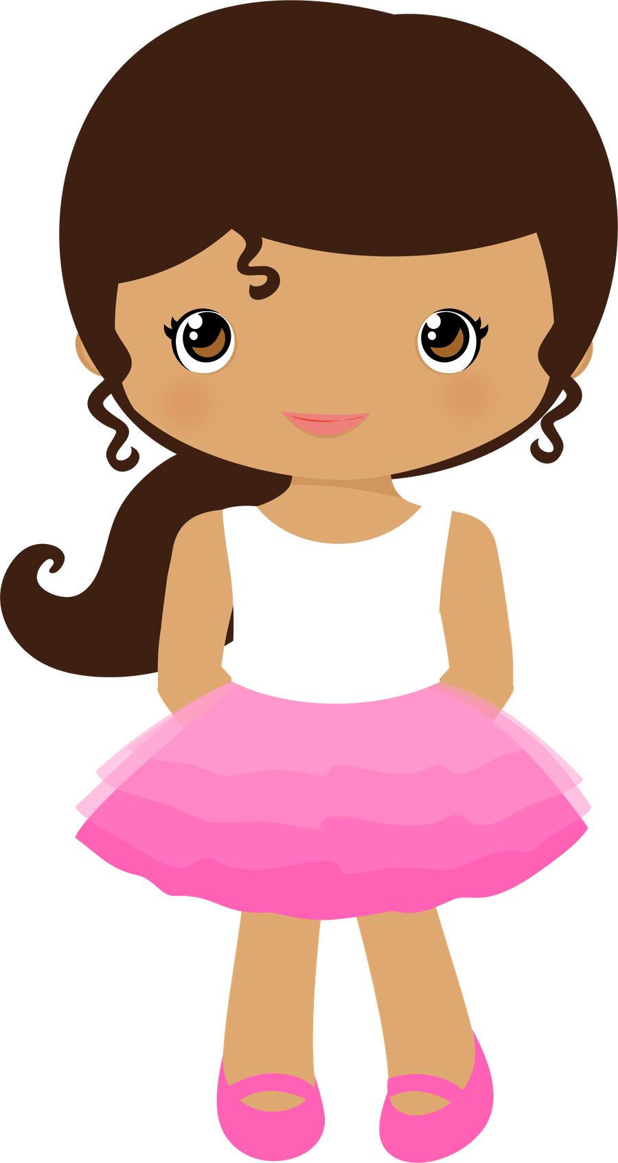 Mickey E Minnie - Girl Clipart Png Transparent Png (900x1693), Png Download