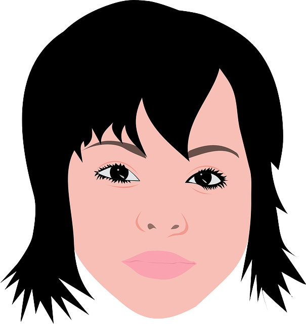 Short Hair Clipart Png Transparent Png (564x597), Png Download