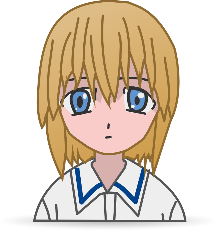 Anime Girl Clip Art - Anime Character Clip Art - Png Download (745x794), Png Download