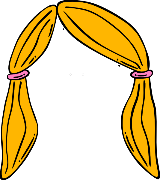 Hair Clipart - Happy Face Girl Clipart - Png Download (534x600), Png Download
