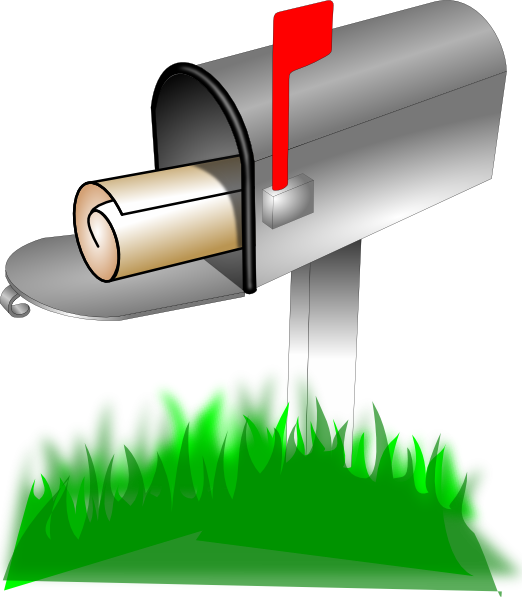 Mailbox Mail Clip Art At Clker Vector Clip Art - Png Mailbox Transparent Png (522x597), Png Download
