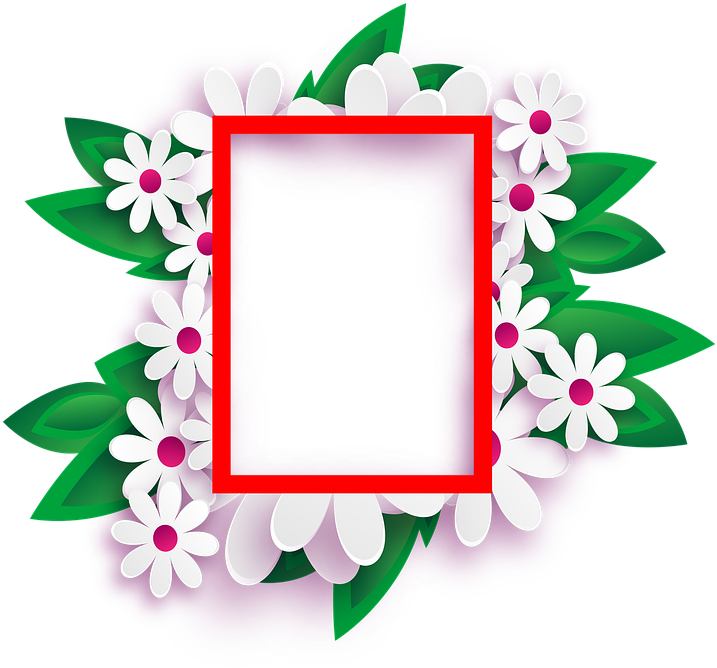 Photo Frame, Transparent Background, Flowers, March - Happy Feast Of St Ignatius Of Loyola Clipart (640x601), Png Download