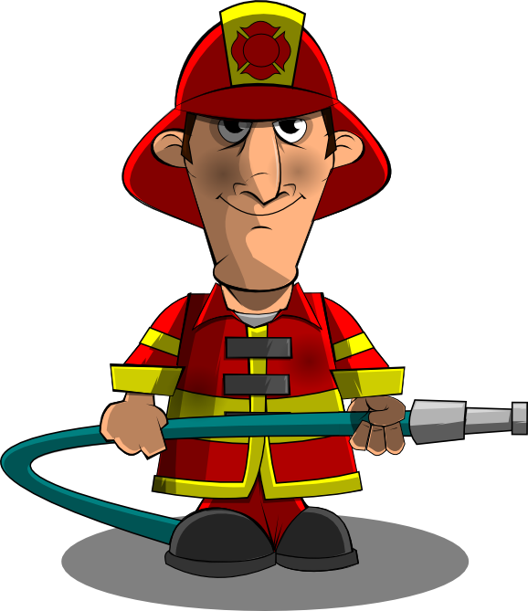 Fireman's Salute At Ski Brule - Frank The Fireman [book] Clipart (578x669), Png Download