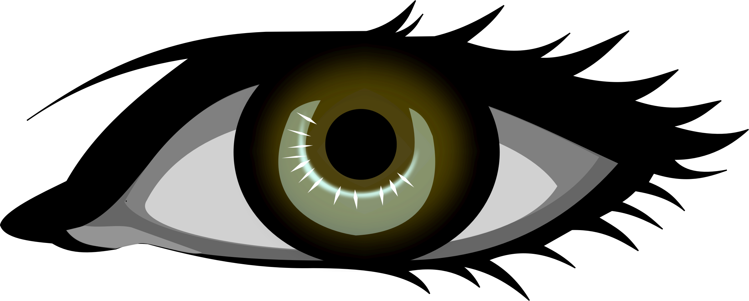 Green Eyes Clip Art Clipart - Eyes Haveit Ruskin Bond - Png Download (2400x964), Png Download