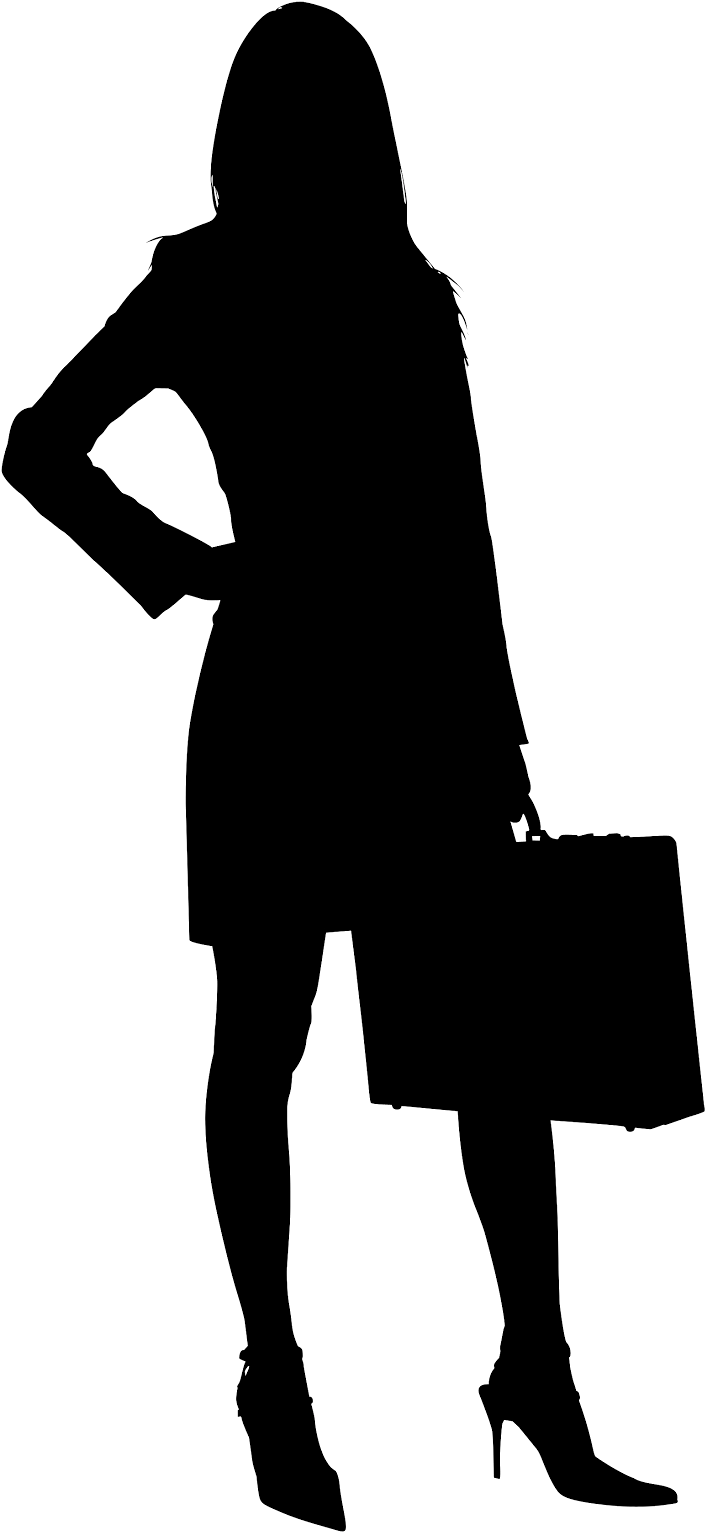 Svg Free Download Battle Dress Flash Of - Businesswoman Clipart Black And White - Png Download (682x1023), Png Download