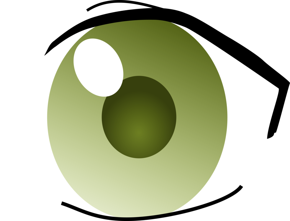 Manga Clip Art - Manga Eye Png Transparent Png (983x750), Png Download