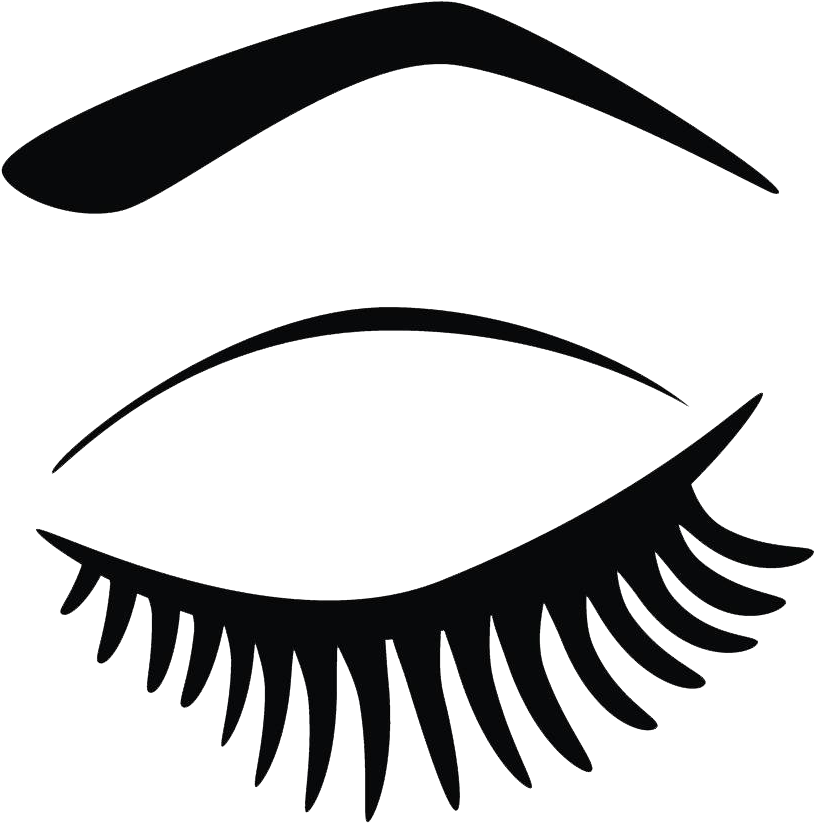 Kisspng Eyelash Extensions Clip Art Hand Painted Eyes - Clip Art Eyelashes Transparent Png (1000x1000), Png Download
